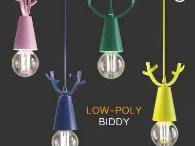 Pendant Lamp collection 3d model Low-poly 3D model