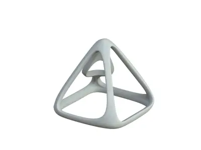 SciFi Cube Object No 57924 Low Poly Shape Low-poly 3D model