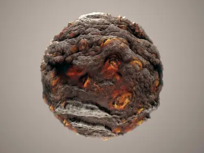 10 Materials Lava Seamless PBR Volume 1 Texture