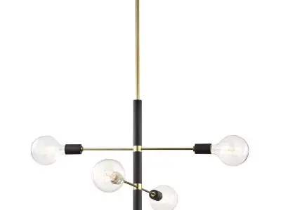 Christopher Sputnik Modern Linear Chandelier 3D model