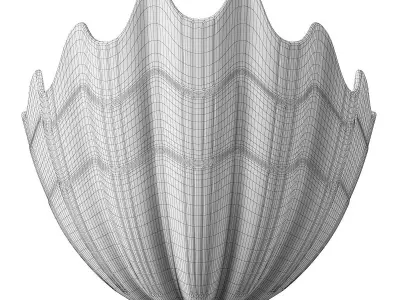 Plaster Shell Uplighter by Rose Uniacke 3D model