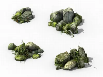 Explore the mountains - Rocks 04 3D model