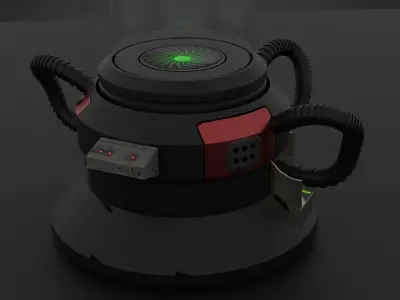 Sci fi Capsule 3D model