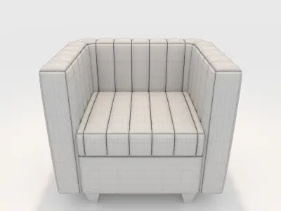 Sofa 1 Seater 2 3D model