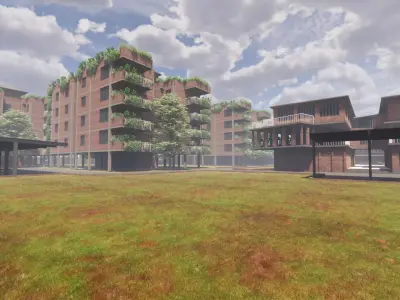 Apartment building - Revit models 3D model