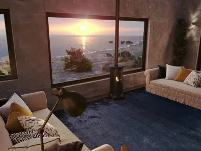 Beach Front Surf Chalet 3D model