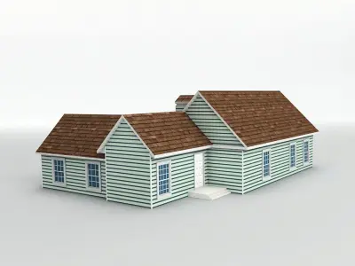 House 9 Low-poly 3D model