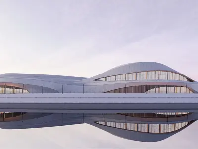 Futuristic building 53 3D model