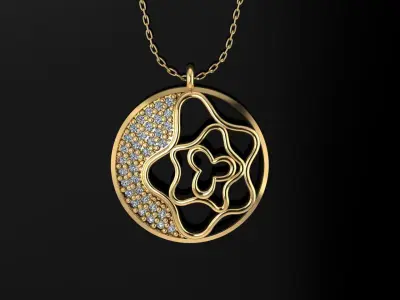 Pendant P087 3D Print Model 3D print model