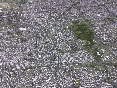 Tehran - 3D City Topography Terrain 3D Model Pack