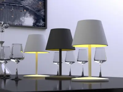 Table lamp 3D model