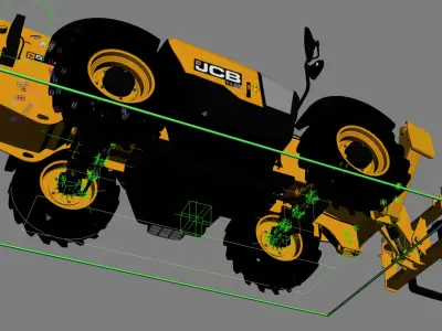  Telehandler JCB 535 Forklift Rigged 