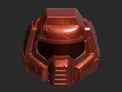 doom 3dv Helmet 3D print model