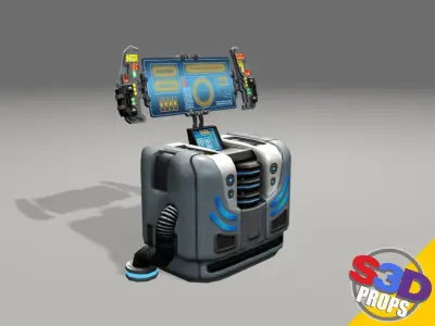 scifi control panel1 3D model