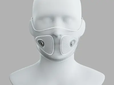 Advanced Mask Low-poly 3D model