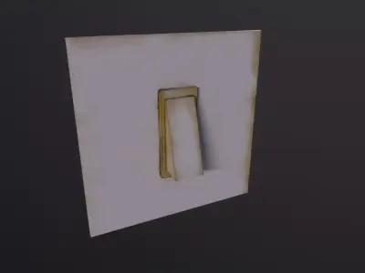 Old Light Switch 3D Model Low-poly 3D model