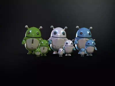 Minirobotic8Pack2 Low-poly 3D model