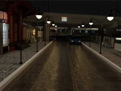 Japan street 3D model