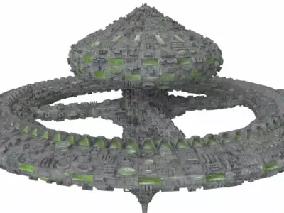 Space station 3D model