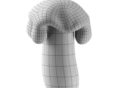 Pendant illuminated sculpture Low-poly 3D model