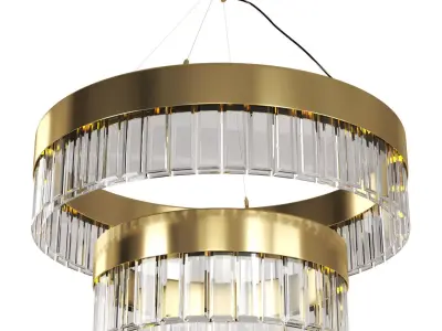 Solaris Twin Pendant by CTO Lighting 3D model