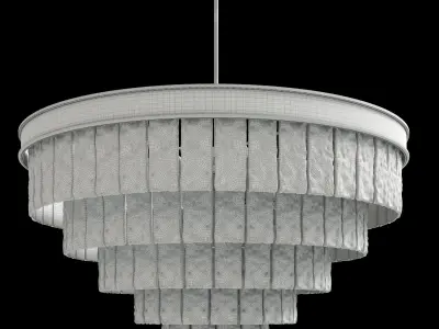 Led7 Future Restoration Hardware - Glace 5-tier Round Chandelier 3D model