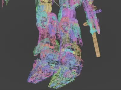 Nu gundam RX-93 3D model