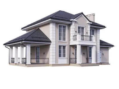 Villa 04 Classic Contenporary 3D model