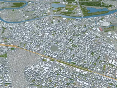 Tumen Russia Low-poly 3D model