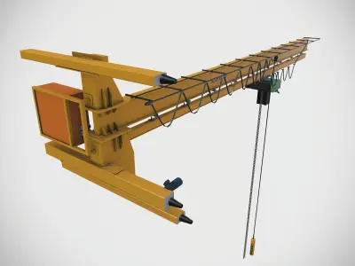 Wall Mounted Crane 3D model