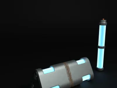Sci-Fi Futuristic Power Cell 3D model
