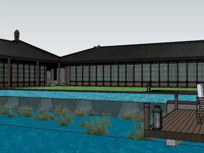 Homestay-Chinese Courtyard 3D model