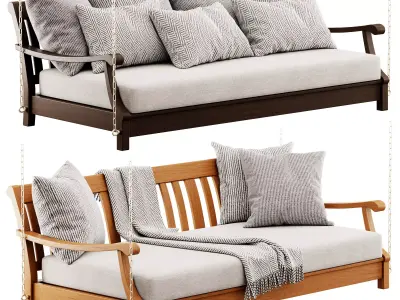 Wrenn Porch Wood Swing by Birch Lane 3D model