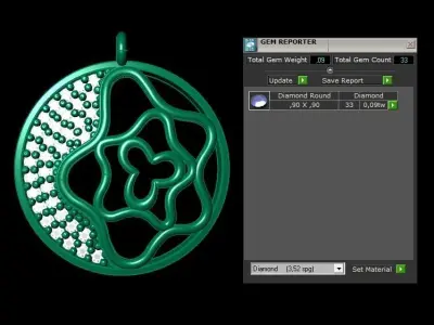 Pendant P087 3D Print Model 3D print model