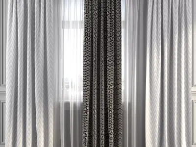 Curtain Set 196 3D model