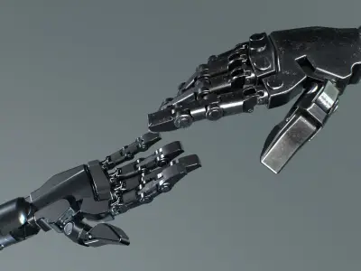 Robohands Low-poly 3D model