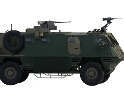 Armoured personnel carrier 3D model