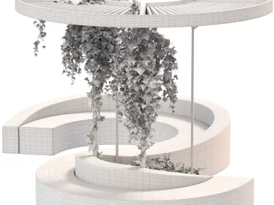 Urban Furniture and English Ivy 3D model