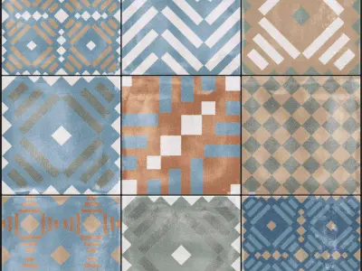 ABK Play Labyrinth Mix Multicolor Set 4 3D model