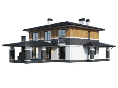 Modern house v105 3D model