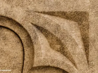 Medieval Gothic Ornament Panel 3D model