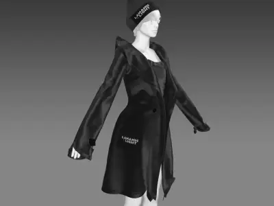 3D Leather Jacket LanAnhLight 3D print model