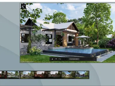 SCENE LUMION 11 5 AND ABOVE POOL BY YOGA4ARCH 3D model