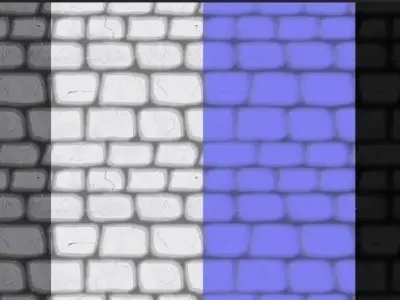 Stone pavement low poly Low-poly 3D model