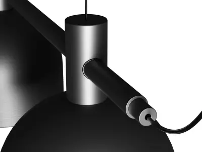 EULUNA Hanging lamp Nanu made of metal light gray 3D model