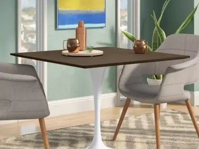 Adreille Pedestal Dining Table 3D model