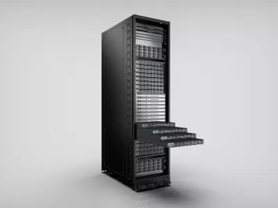 AI Data Center Server Rack     GB300  Realistic Server Cabinet 3D model
