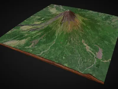 Mayon Volcano 3D model