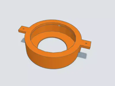 wall lamp support 3D print model