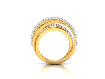 Women Ring 3D print model 54